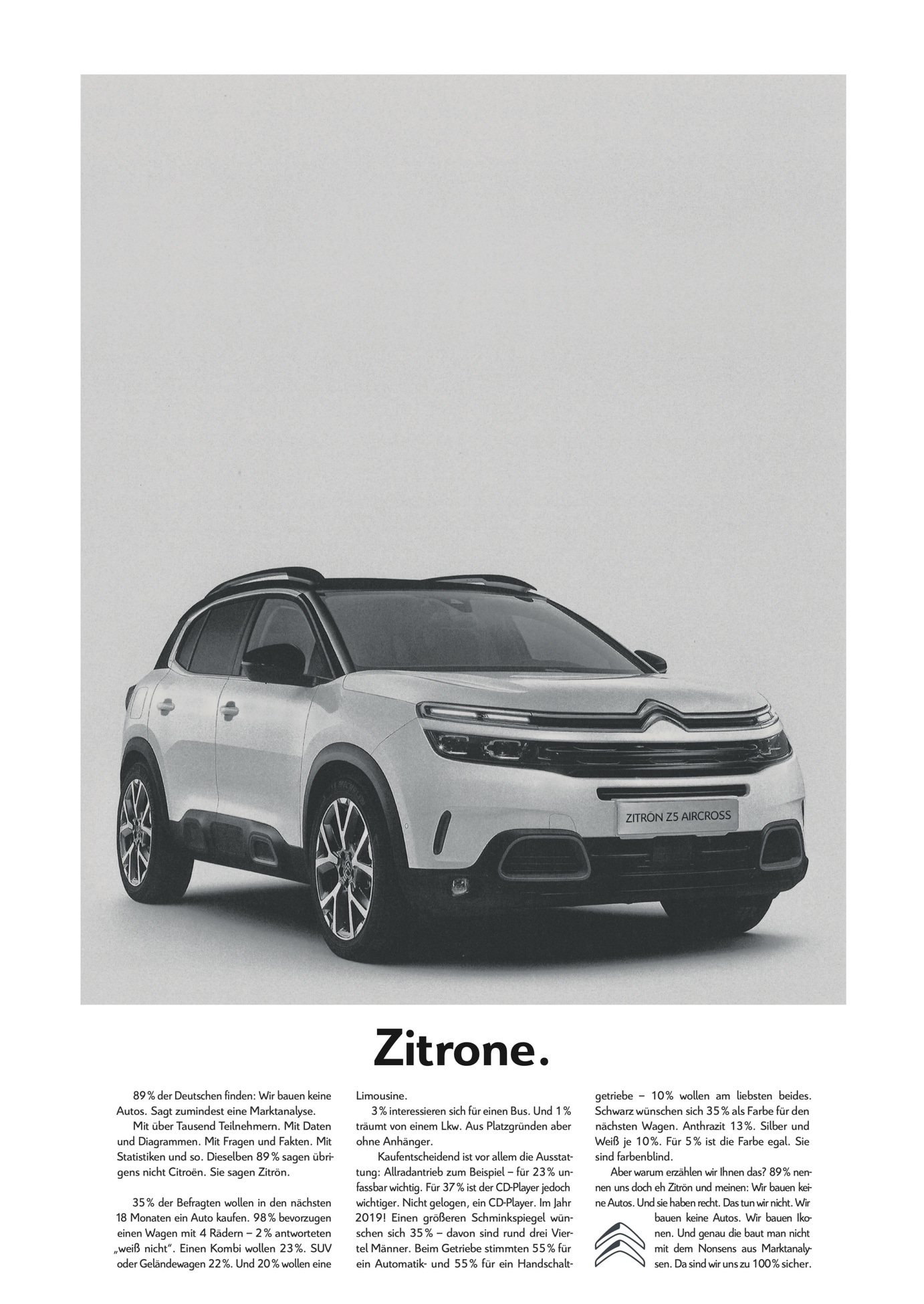 Citroen Lemon Print campaign visual