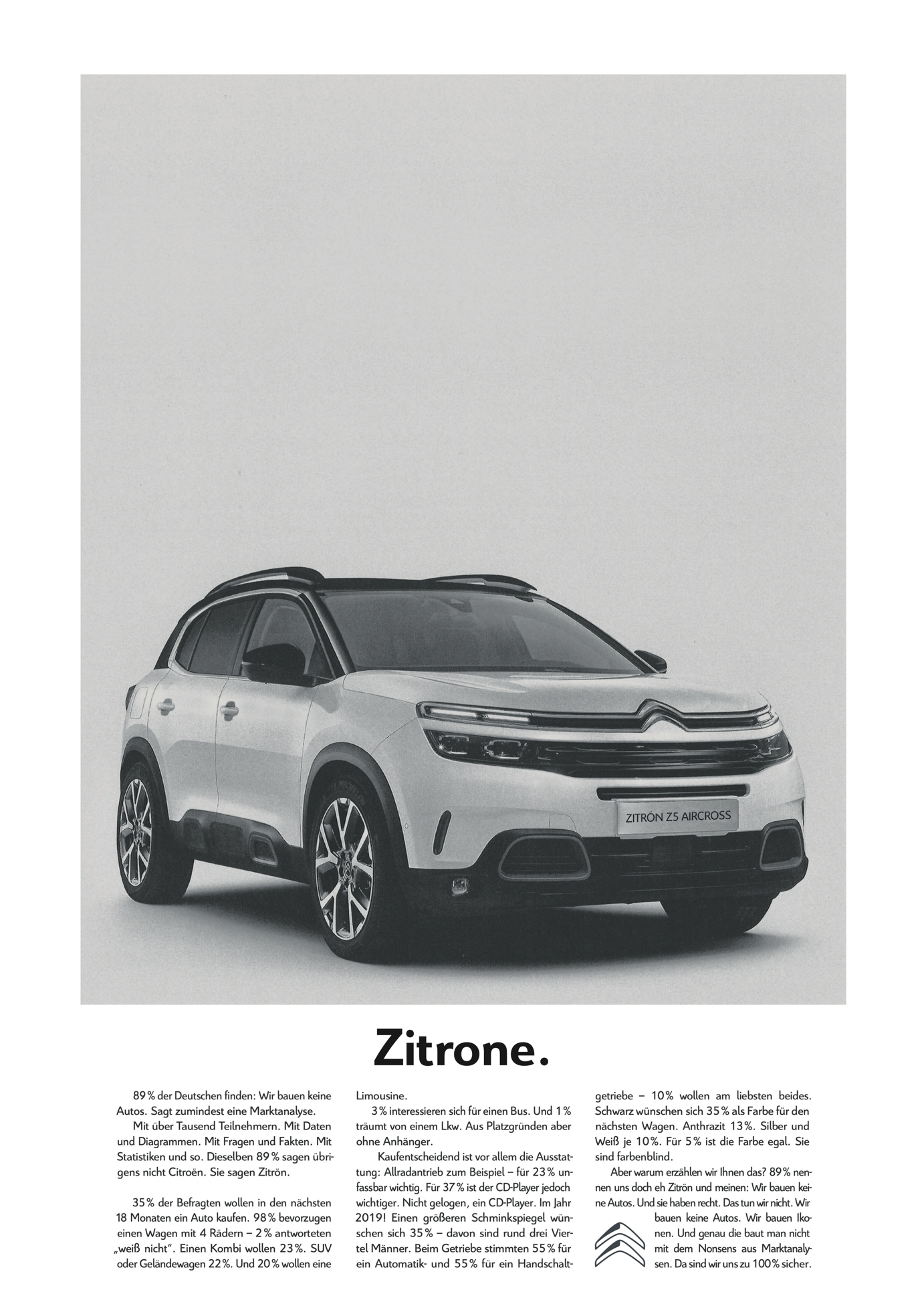 Citroen Lemon Print campaign visual