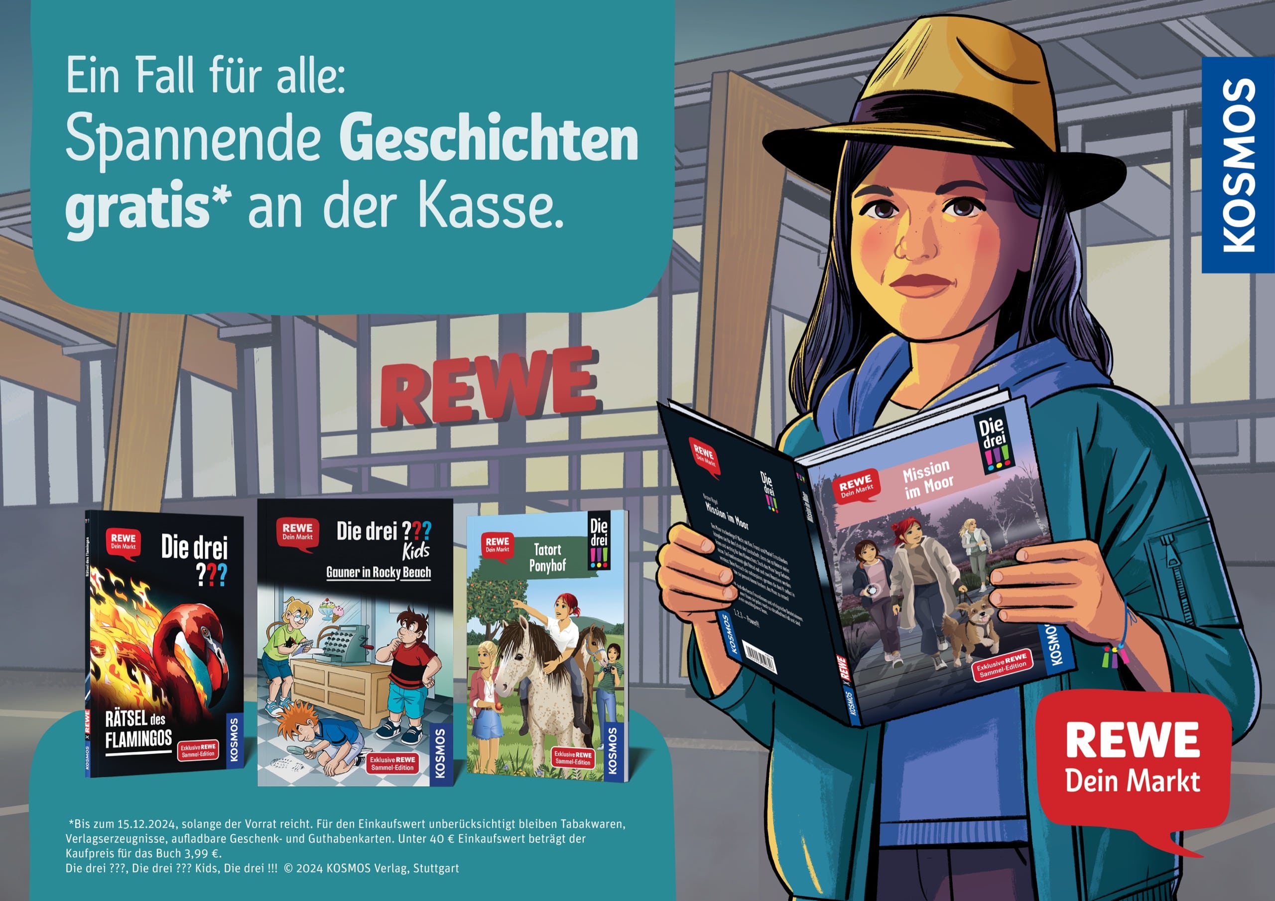 REWE x Die drei ??? key visual